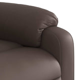 Fauteuil inclinable électrique Marron Similicuir