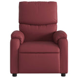 Fauteuil inclinable électrique Rouge bordeaux Similicuir