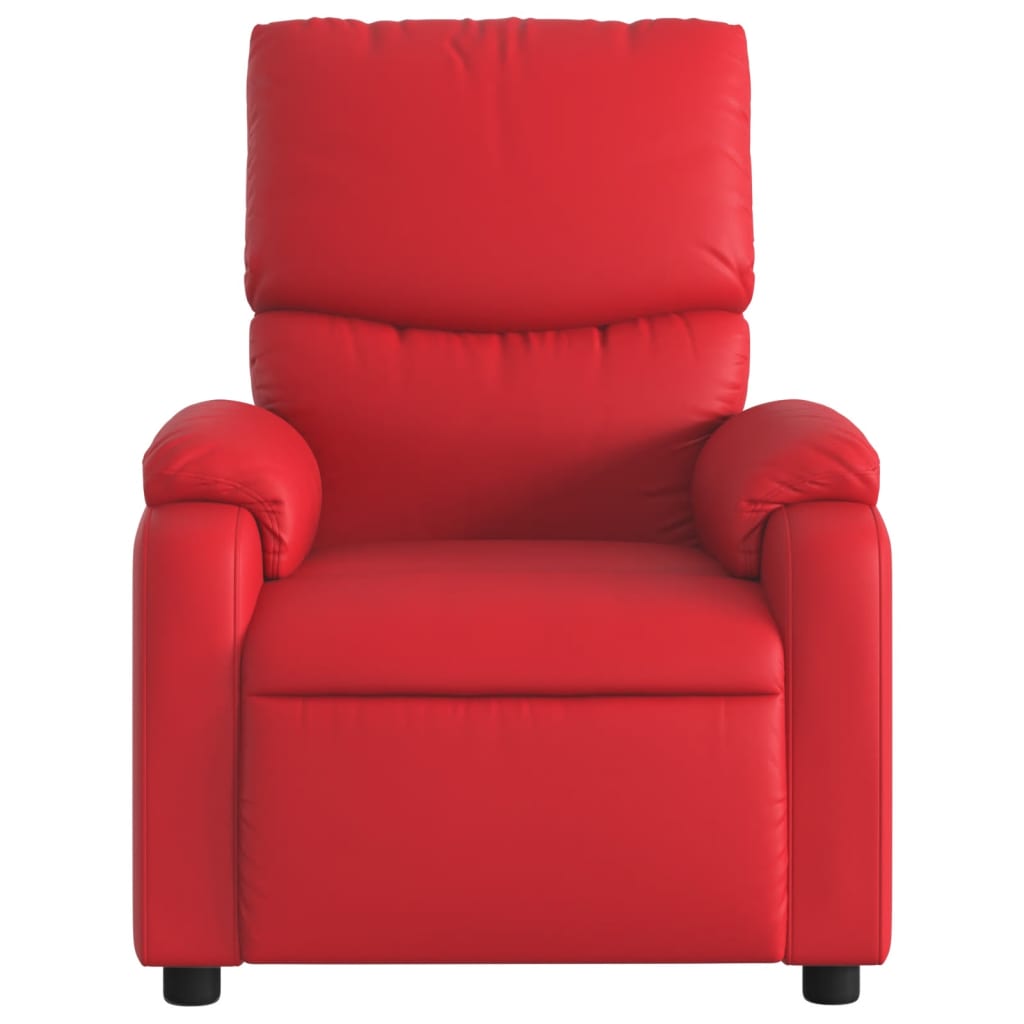 Fauteuil inclinable électrique Rouge Similicuir