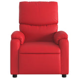 Fauteuil inclinable électrique Rouge Similicuir