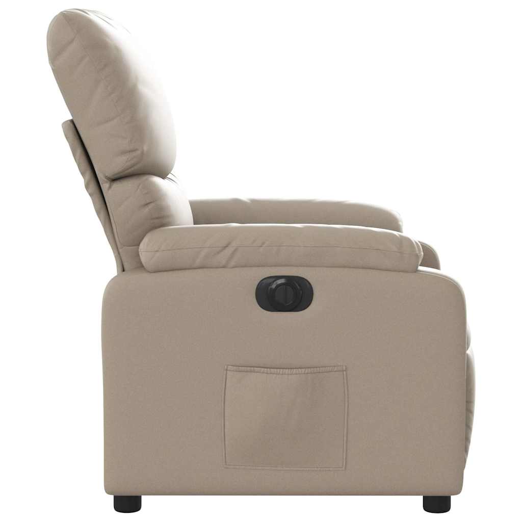 Fauteuil inclinable électrique Cappuccino Similicuir