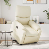 Fauteuil inclinable Crème Similicuir