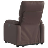 Fauteuil inclinable marron similicuir