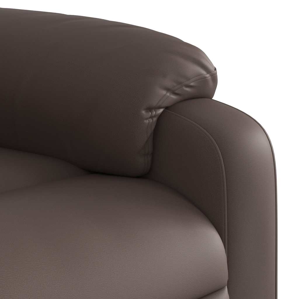 Fauteuil inclinable marron similicuir