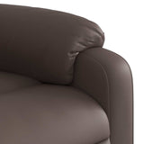 Fauteuil inclinable marron similicuir