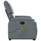 Fauteuil inclinable de massage Gris Similicuir
