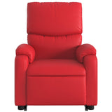 Fauteuil inclinable de massage Rouge Similicuir