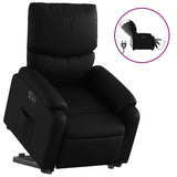 Fauteuil inclinable électrique noir similicuir