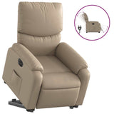 Fauteuil inclinable électrique cappuccino similicuir