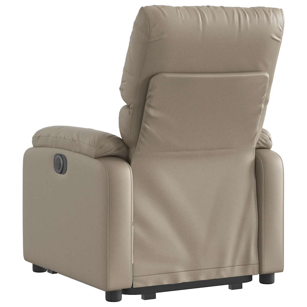 Fauteuil inclinable électrique cappuccino similicuir