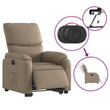 Fauteuil inclinable électrique cappuccino similicuir
