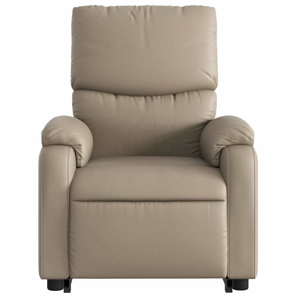 Fauteuil inclinable électrique cappuccino similicuir