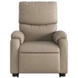 Fauteuil inclinable de massage électrique cappuccino similicuir