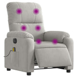 Fauteuil inclinable de massage électrique gris clair