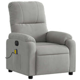 Fauteuil inclinable de massage électrique gris clair