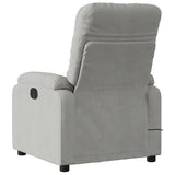 Fauteuil inclinable de massage électrique gris clair