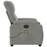 Fauteuil inclinable de massage électrique gris clair