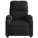 Fauteuil inclinable de massage électrique noir tissu microfibre