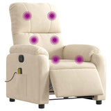 Fauteuil inclinable de massage électrique beige