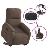 Fauteuil inclinable marron tissu microfibre