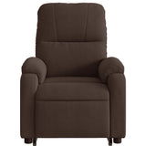 Fauteuil inclinable de massage marron tissu microfibre