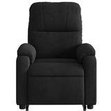 Fauteuil inclinable électrique noir tissu microfibre