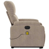 Fauteuil inclinable de massage électrique taupe