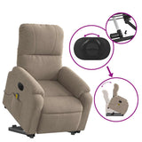 Fauteuil inclinable de massage électrique taupe
