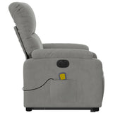 Fauteuil inclinable de massage électrique gris clair