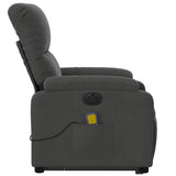 Fauteuil inclinable de massage électrique gris foncé