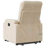 Fauteuil inclinable de massage électrique crème