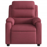 Fauteuil inclinable électrique Rouge bordeaux Tissu