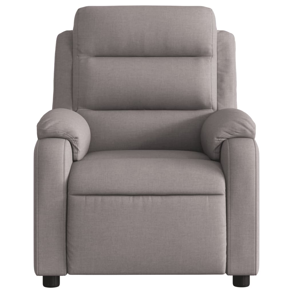 Fauteuil inclinable électrique Taupe Tissu