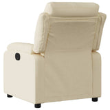 Fauteuil inclinable électrique Crème Tissu
