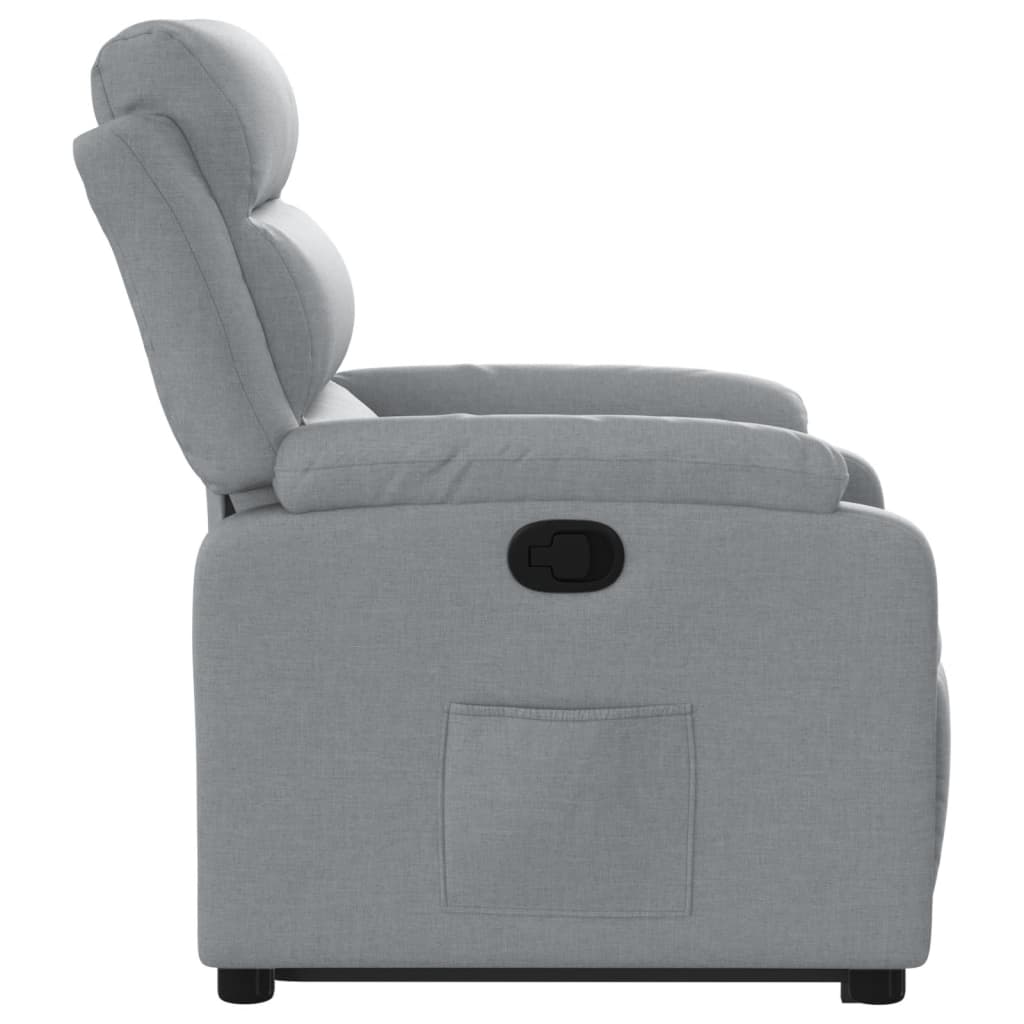 Fauteuil inclinable Gris clair Tissu