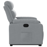 Fauteuil inclinable Gris clair Tissu
