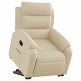 Fauteuil inclinable Crème Tissu