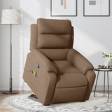 Fauteuil de massage inclinable Marron Tissu