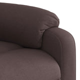 Fauteuil inclinable de massage Marron foncé Tissu