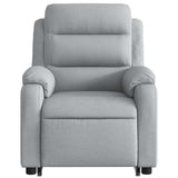 Fauteuil inclinable électrique gris clair tissu