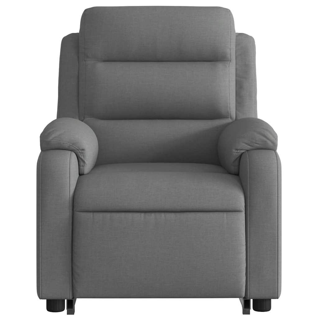 Fauteuil inclinable électrique gris foncé tissu