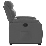 Fauteuil inclinable électrique gris foncé tissu