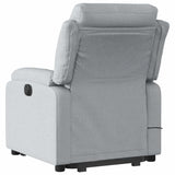 Fauteuil inclinable de massage électrique Gris clair Tissu