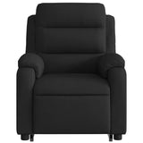 Fauteuil inclinable de massage électrique Noir Tissu