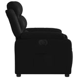 Fauteuil inclinable électrique Noir Similicuir