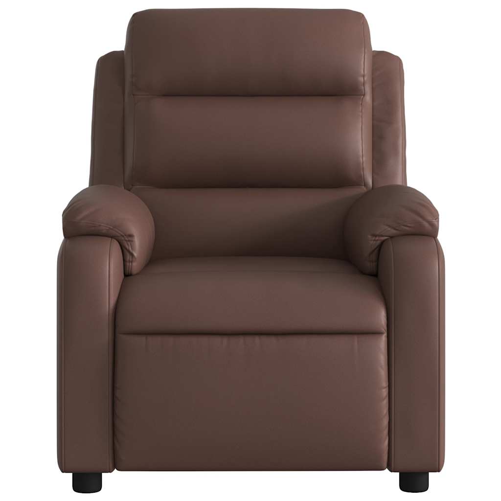 Fauteuil inclinable électrique Marron Similicuir