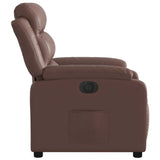 Fauteuil inclinable électrique Marron Similicuir