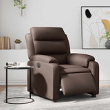 Fauteuil inclinable électrique Marron Similicuir