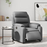 Fauteuil inclinable électrique Gris Similicuir