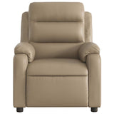 Fauteuil de massage inclinable électrique cappuccino similicuir